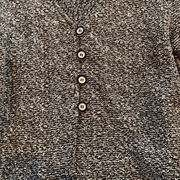 Black and white mottled cardigan vintage Rabbit Rabbit Rabbit designs - Picture 4 of 5